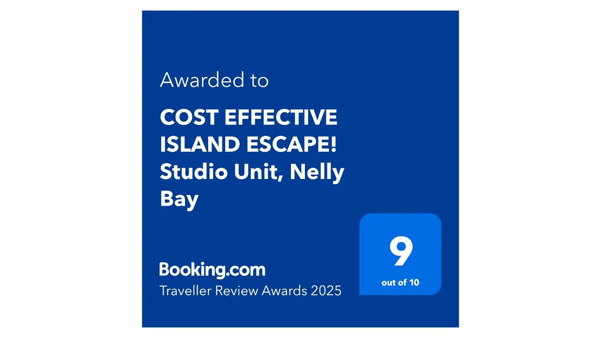 Cost Effective Island Escape! Studio Unit, Nelly Bay Australia